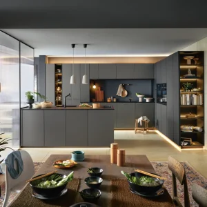 Moderne Küche Xristina Smartglas matt 06